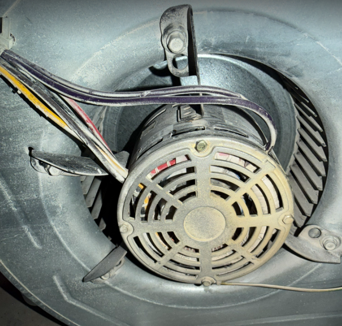 Clean blower motor after cleaning