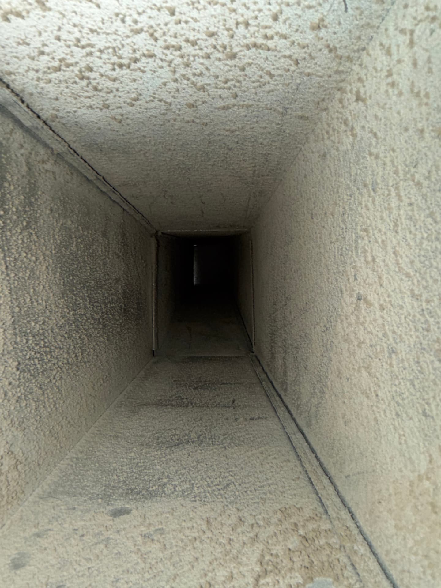 Air Duct Cleaning before Ridgeline cleaning — Supply trunk line